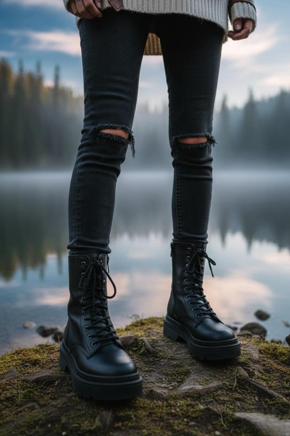 Kadın Olivia Postal Kalın Taban Bot