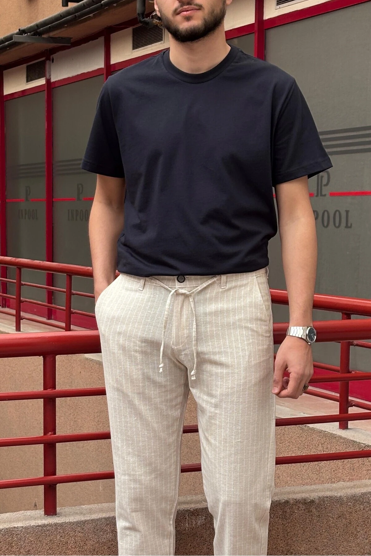 T-SHIRT 25INPT01 - LACİVERT