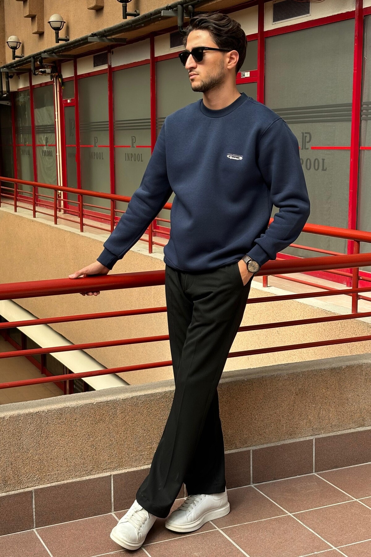 SWEATSHIRT 24OD1022 - LACİVERT