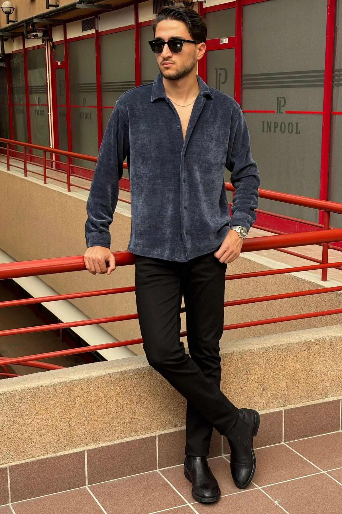 GÖMLEK 24LM1613 - İNDİGO