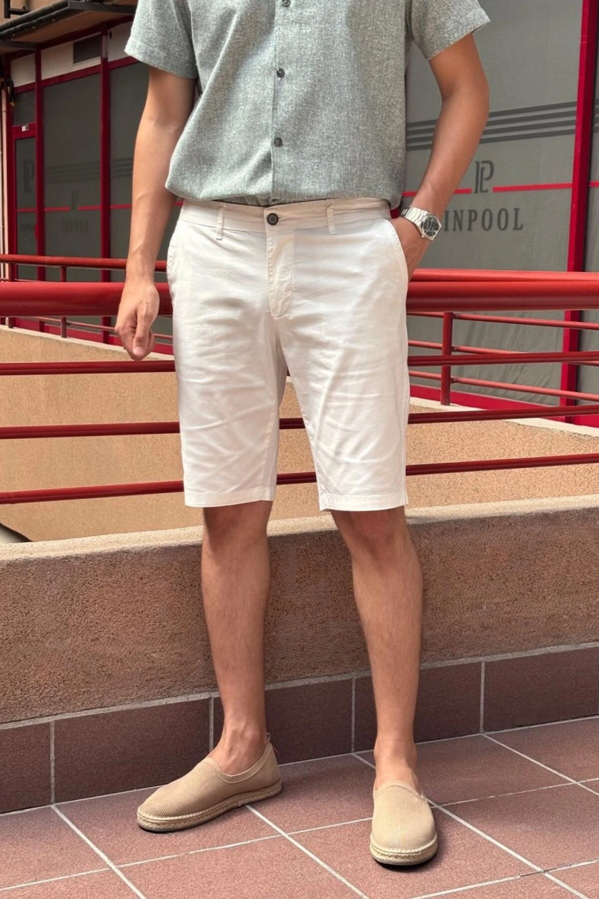 ŞORT 25INP100 - BEYAZ