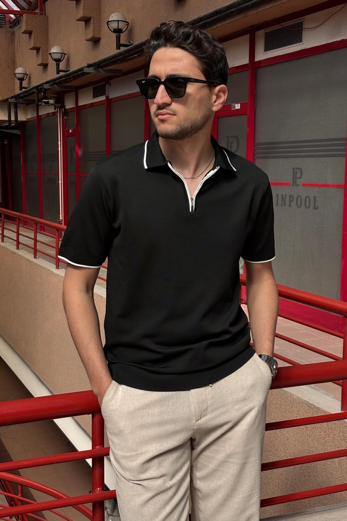 POLO YAKA T-SHIRT 25INPPOLO01 - SİYAH