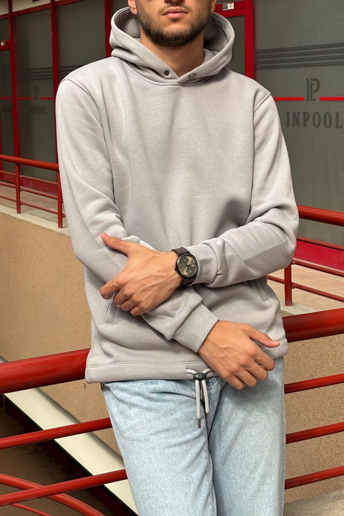 SWEATSHIRT 24OD2317 - GRİ