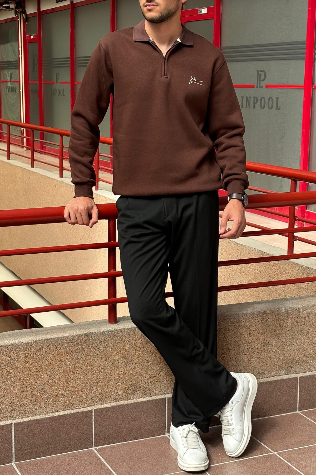 SWEATSHIRT 24OD1041 - KAHVERENGİ