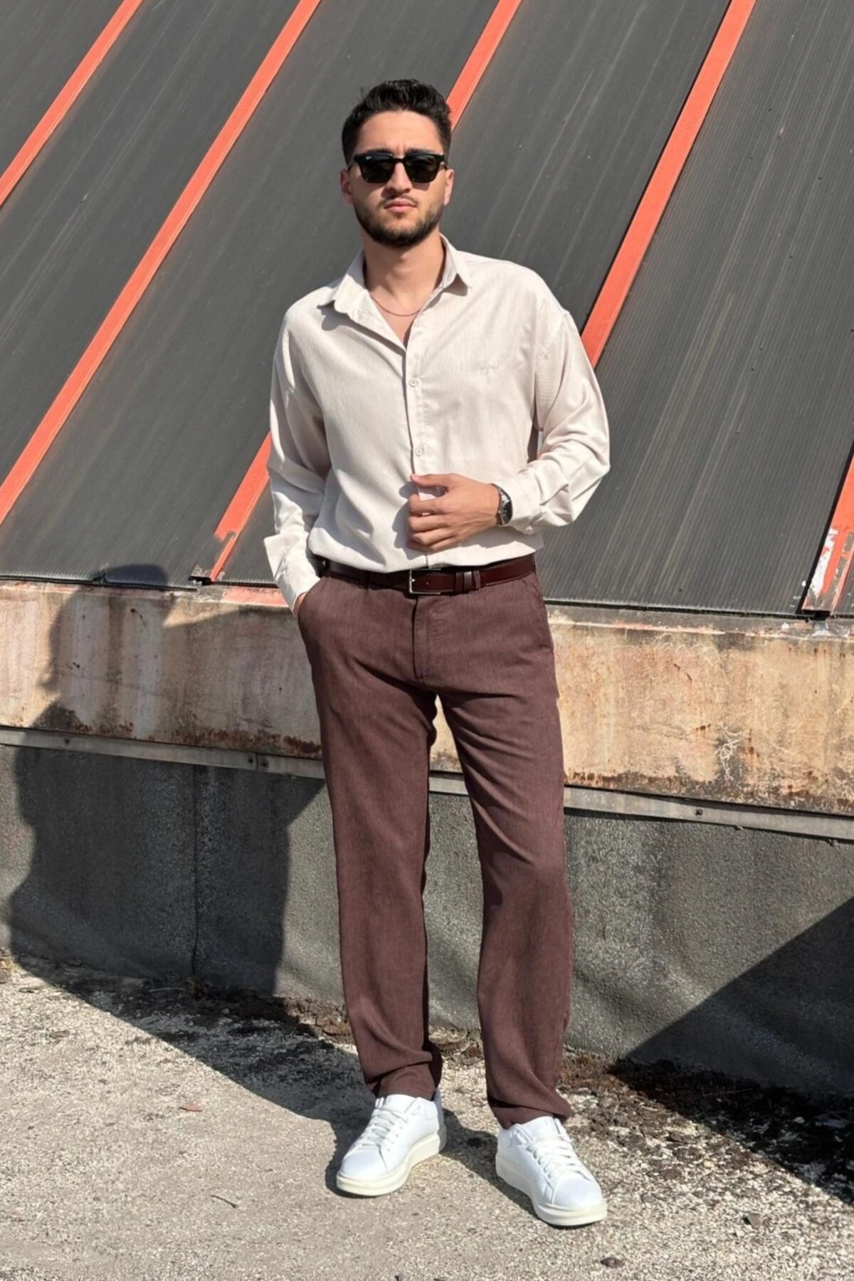 PANTOLON 25INP305 - KAHVERENGİ