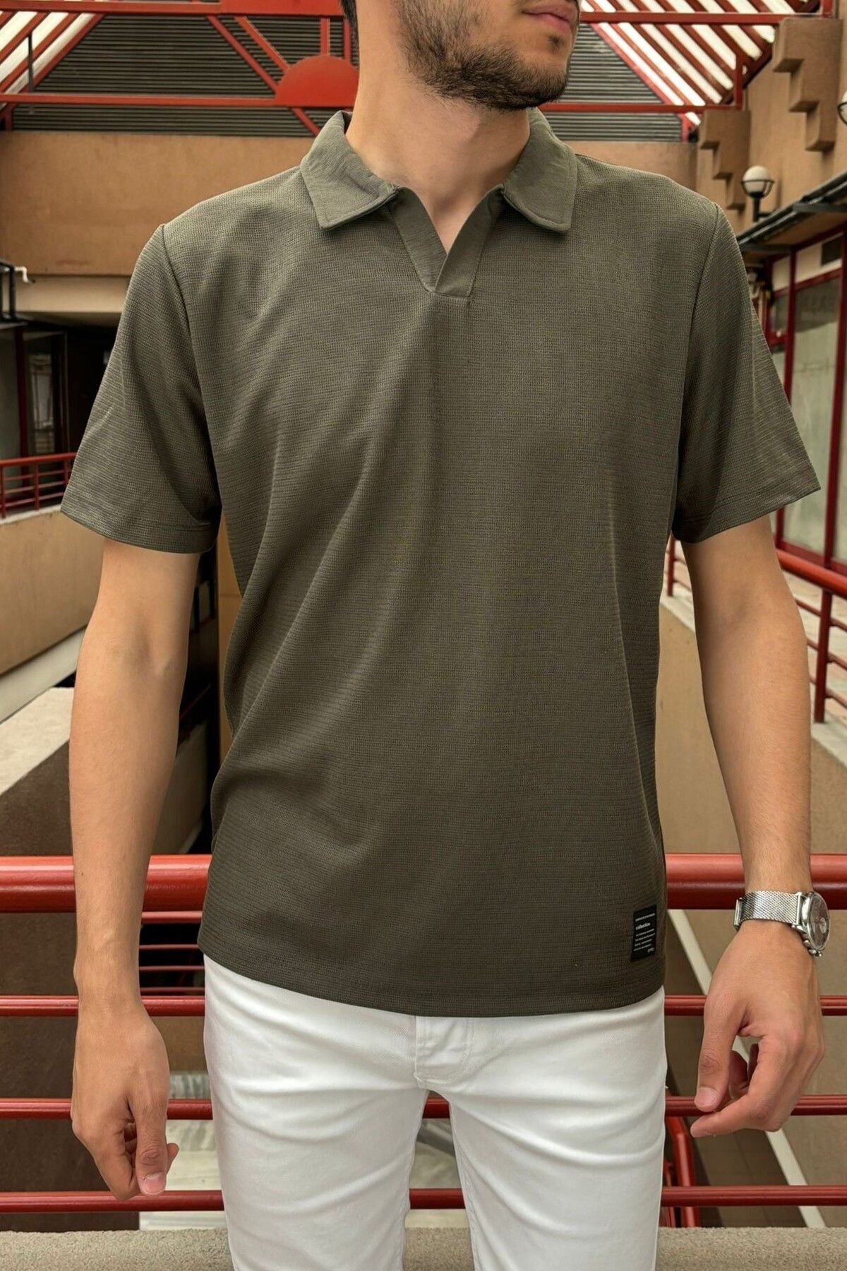 POLO YAKA T-SHIRT 24USEPT02 - HAKİ