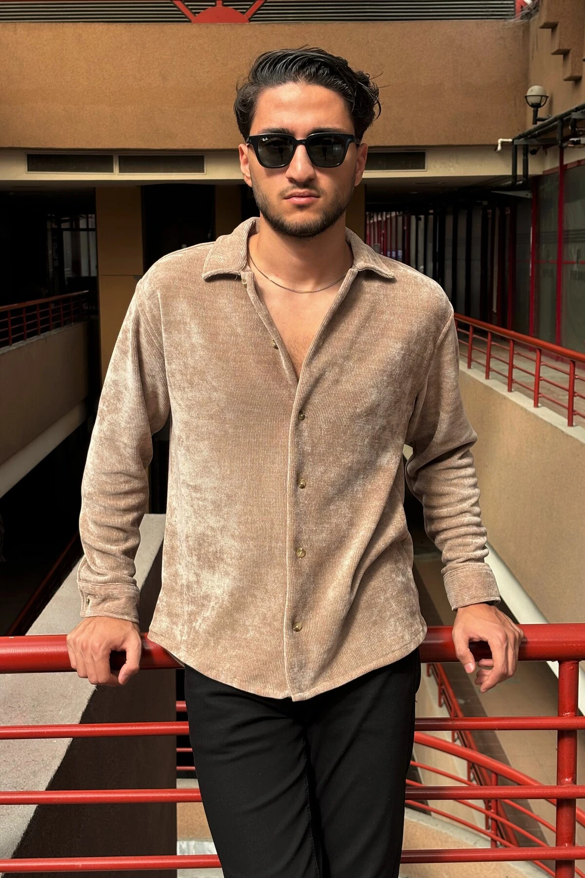 GÖMLEK 24LM1613 - BEJ