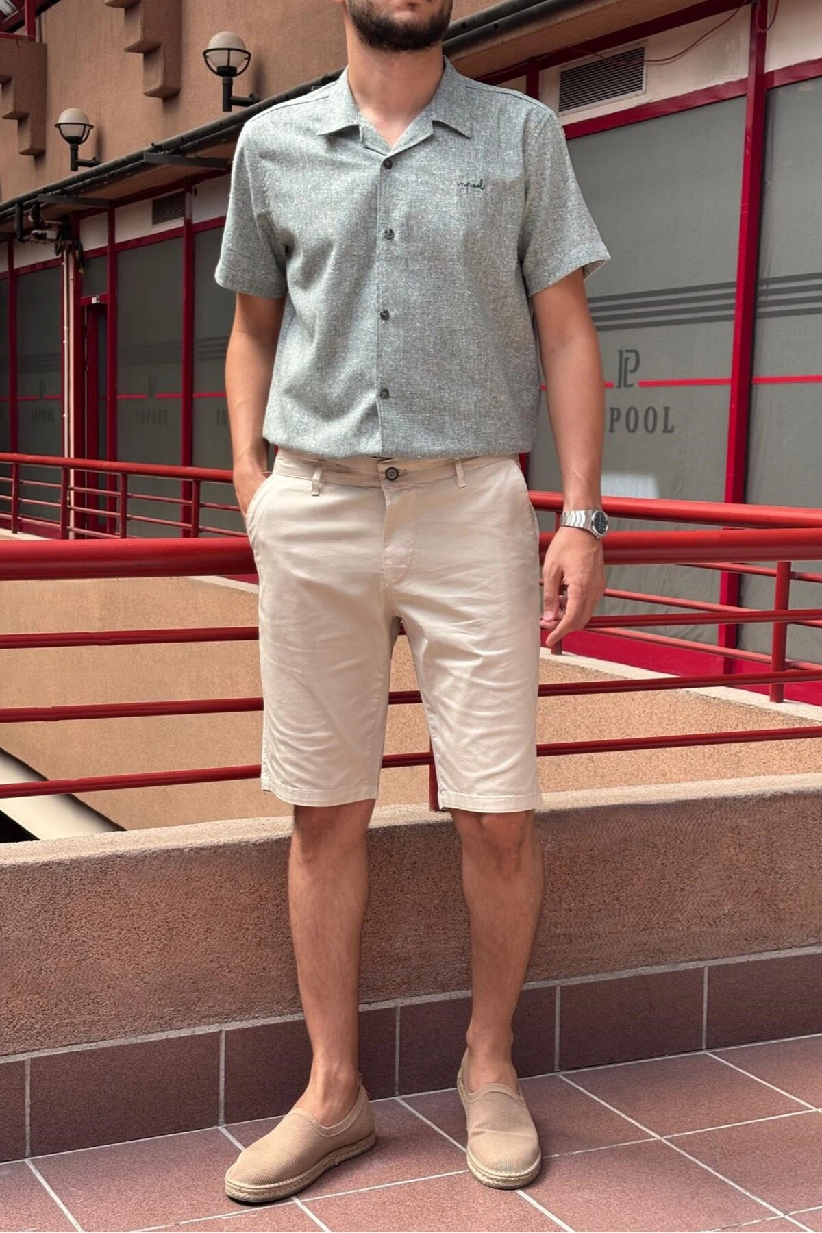 ŞORT 25INP100 - TAŞ