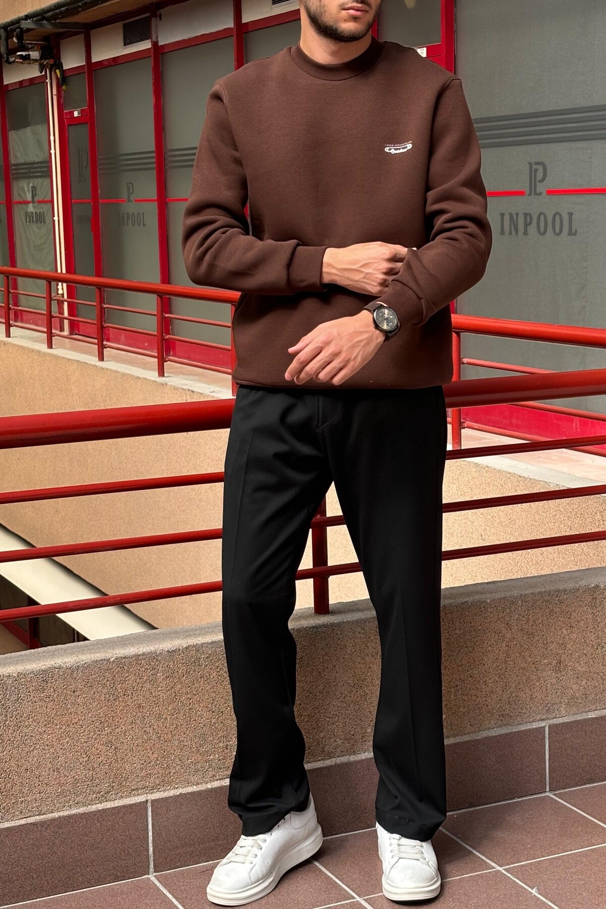 SWEATSHIRT 24OD1022 - KAHVE