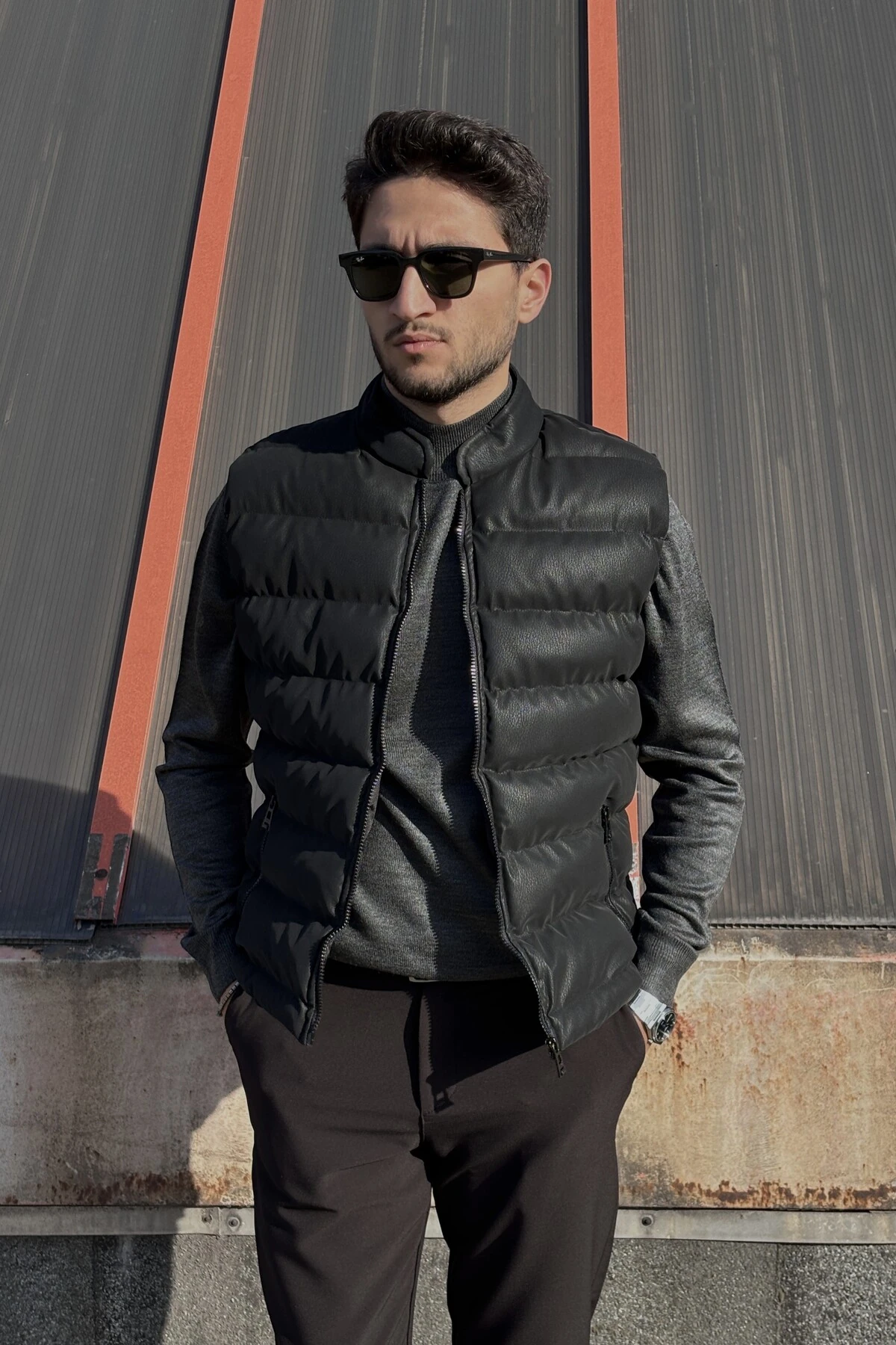 YELEK 25USE2218 - KARBON SİYAH