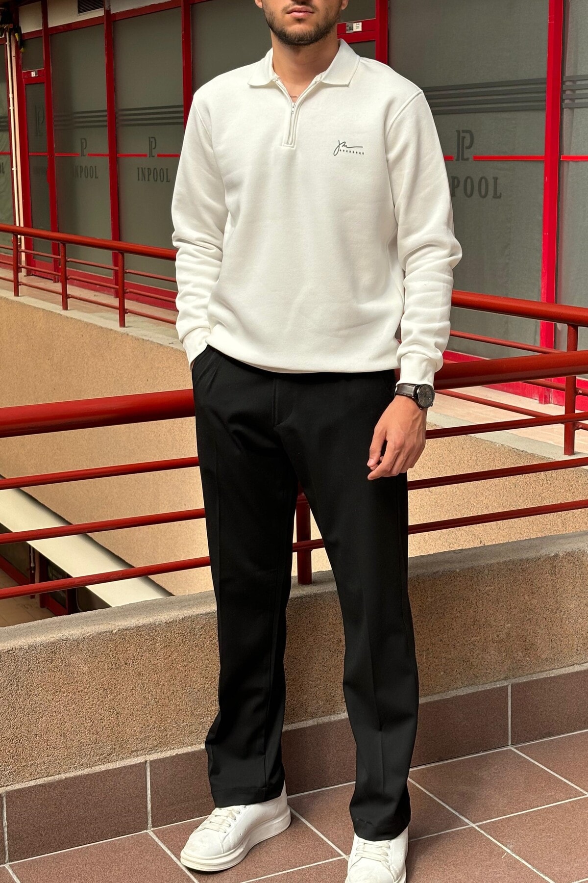 SWEATSHIRT 24OD1041 - BEYAZ