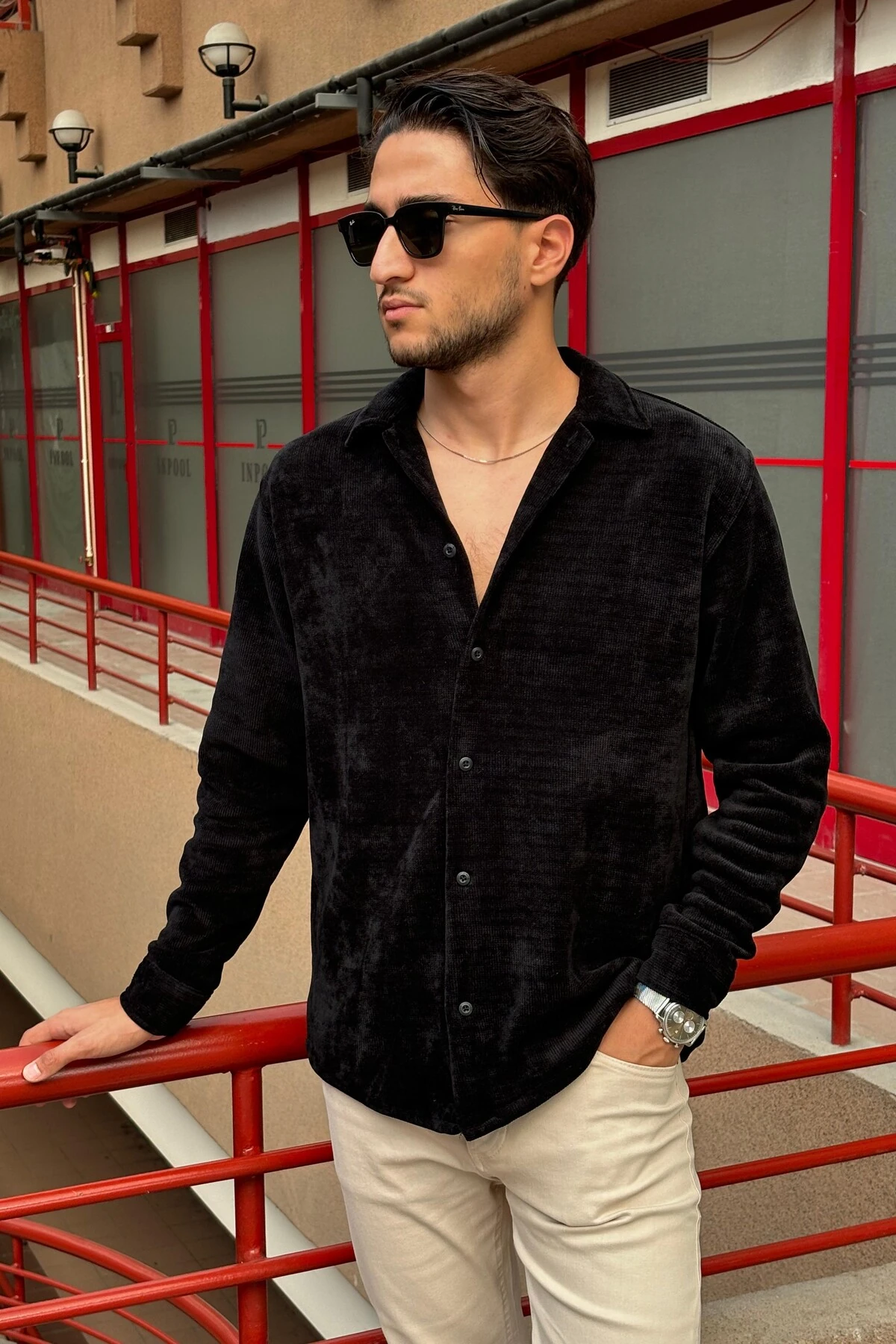 GÖMLEK 24LM1613 - SİYAH