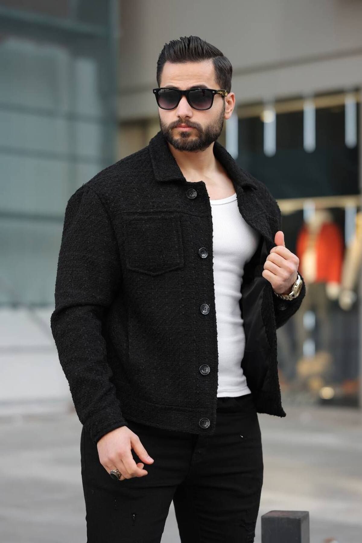 CEKET 25USE589 - SİYAH