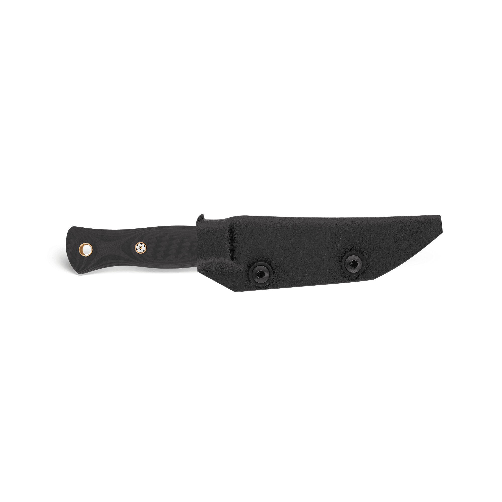 FleshEdge Bıçak N690 Çelik CarbonFiber Mikarta - KYDEX® Kılıfı Suya Dayanıklı 