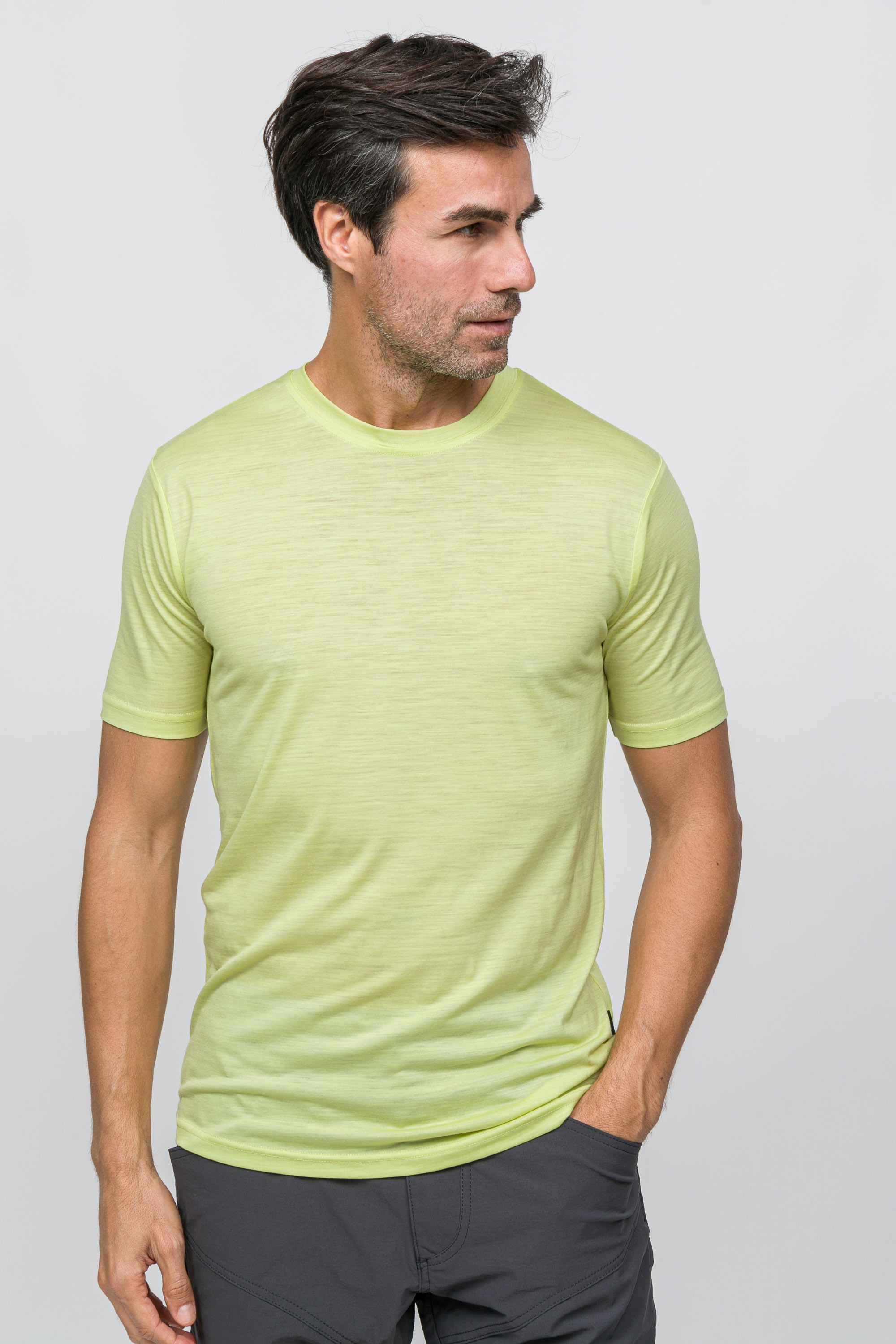 Erkek All-Season Merino T-shirt 135 gr - Lime