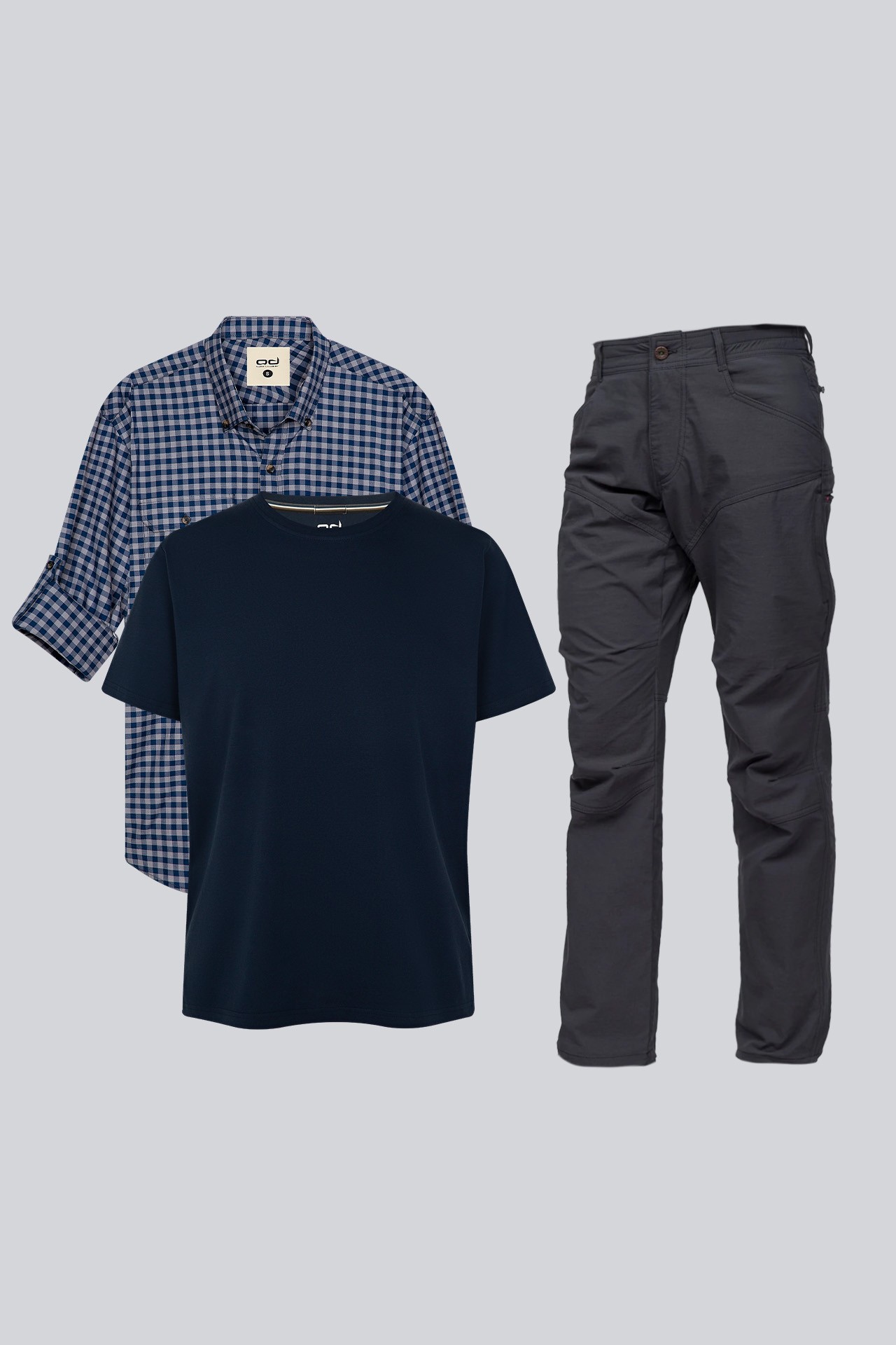 Soft Tees Basic T-Shirt + SPRG Flannel Gömlek + All-Time Pantolon Set 