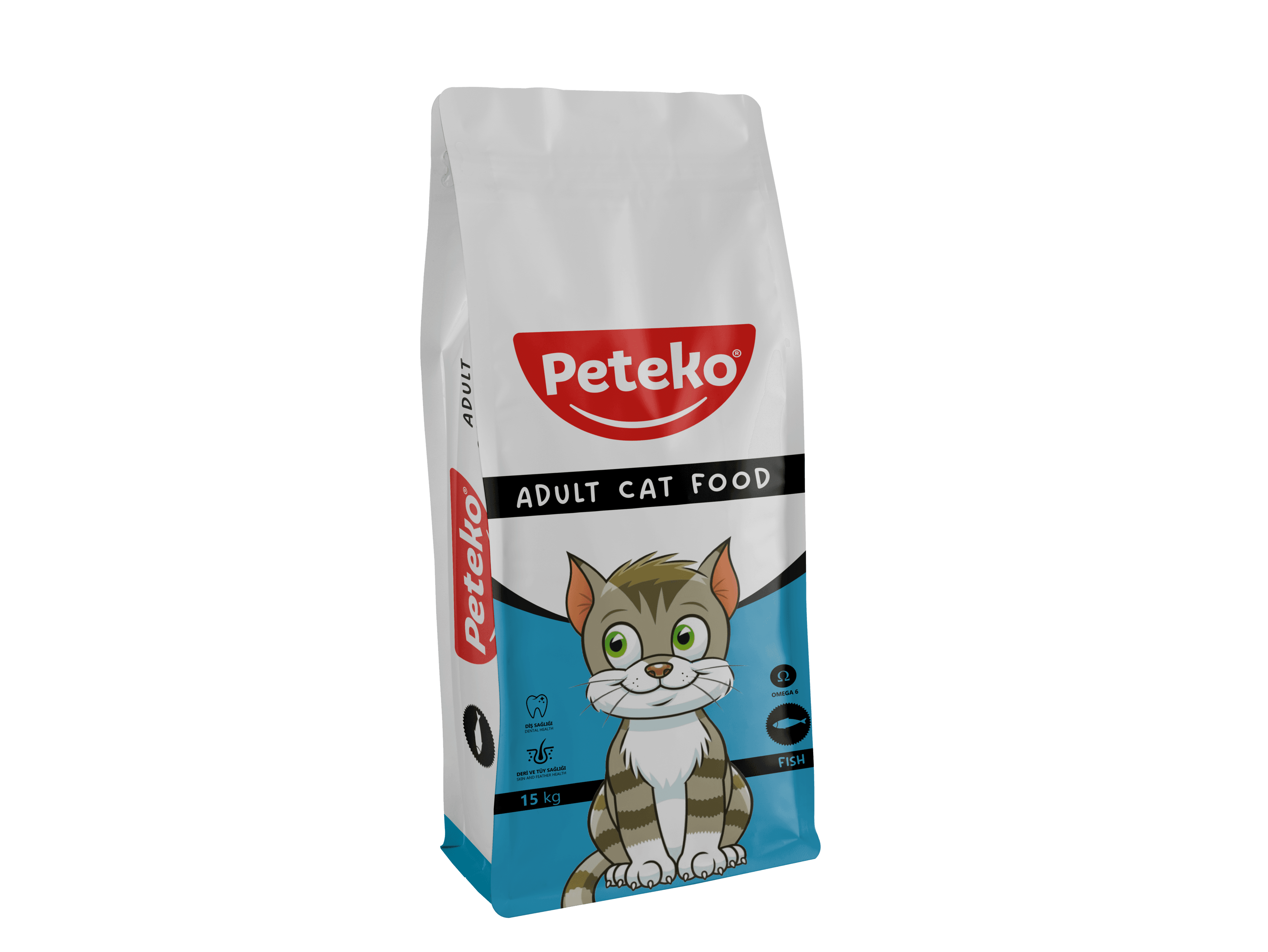 PETEKO YETİŞKİN KEDİ KURU MAMASI BALIKLI