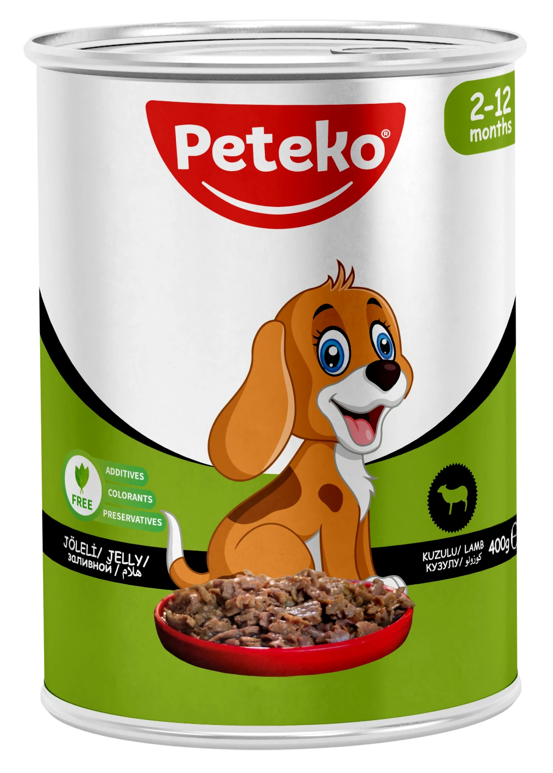 PETEKO 12 ADET JÖLELİ YAVRU KÖPEK MAMASI KUZULU