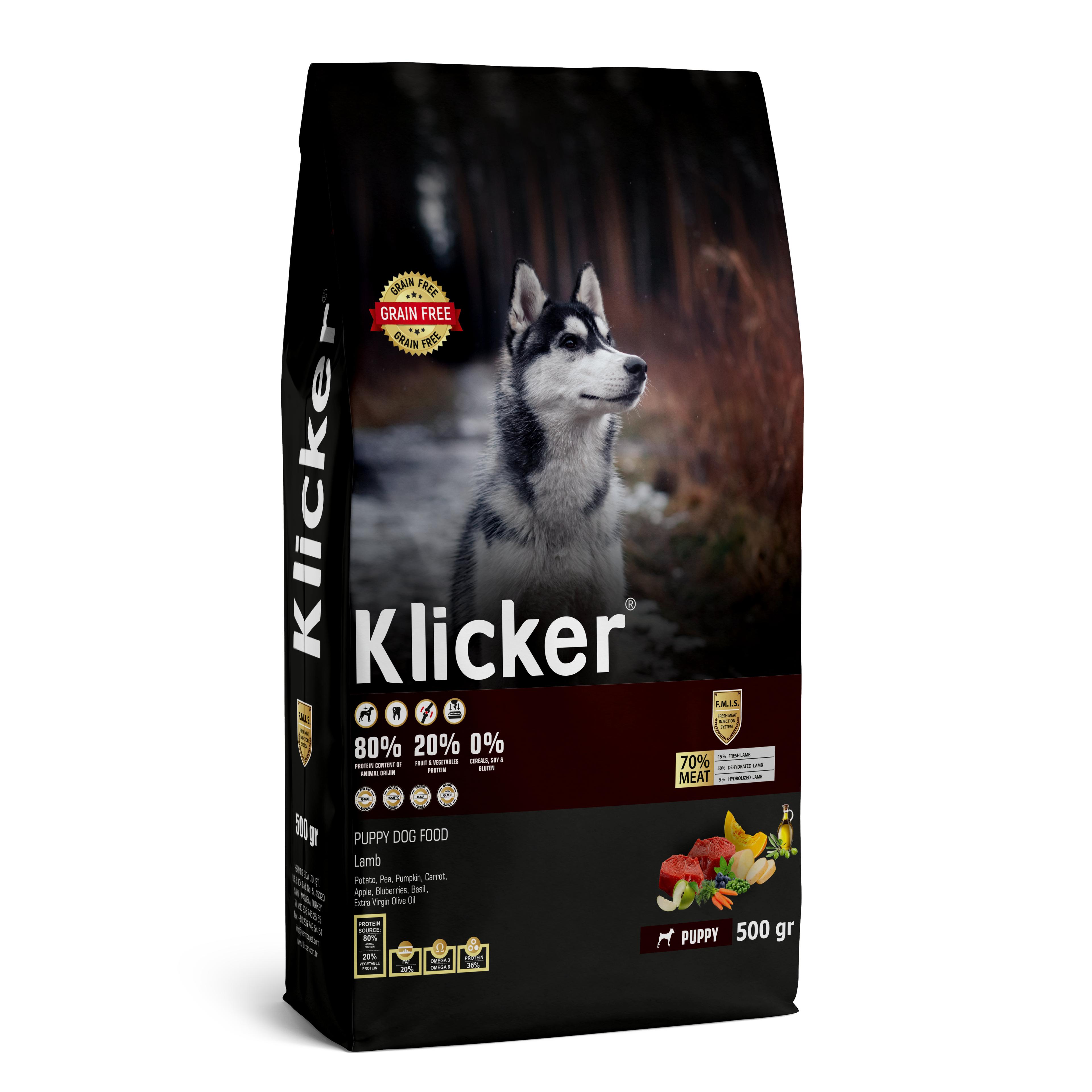 KLICKER YAVRU KÖPEK KURU MAMASI KUZULU