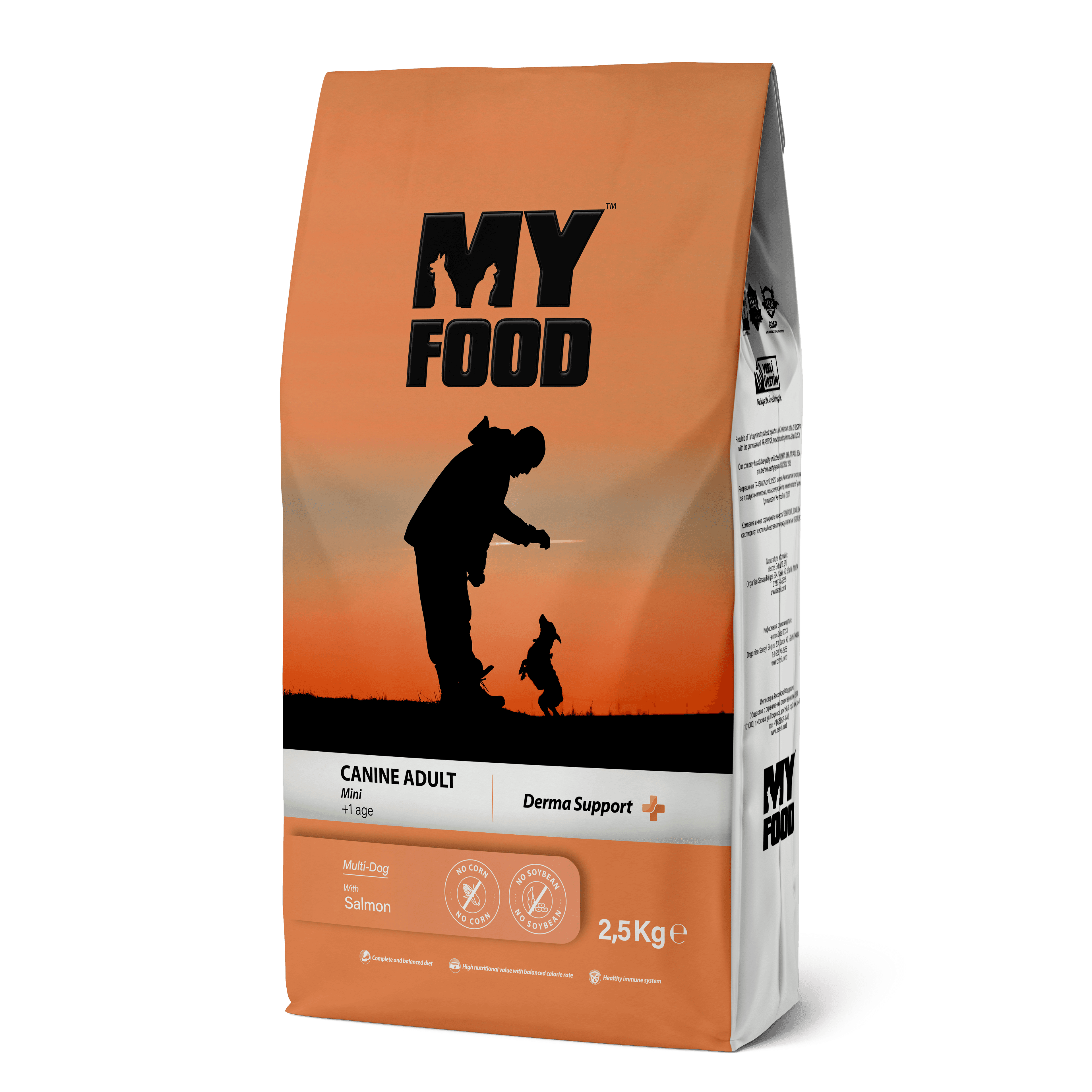 MY FOOD YETİŞKİN KÖPEK MİNİ IRK KURU MAMASI SOMONLU