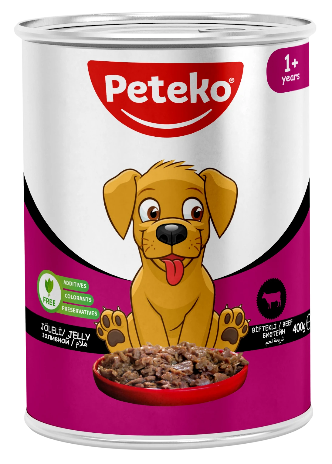 PETEKO 12 ADET JÖLELİ YAVRU KÖPEK MAMASI BİFTEKLİ
