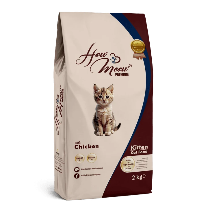HOW MEOW YAVRU KEDİ KURU MAMASI TAVUKLU