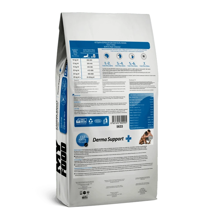 MY FOOD YETİŞKİN KÖPEK ORTA VE BÜYÜK IRK KURU MAMASI KUZULU PİRİNÇLİ