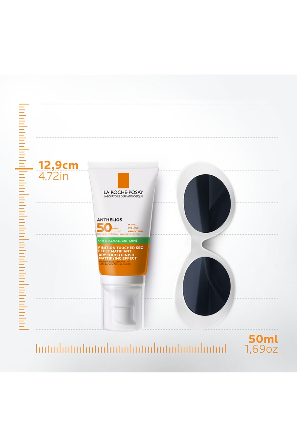 Anthelios Spf 50+ Yağlı Ciltler için Yüksek Korumalı Yüz Güneş Kremi 50 ml