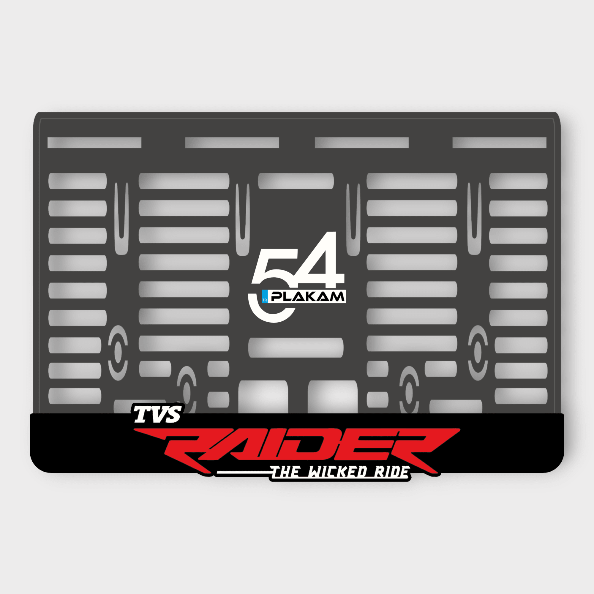 TVS RAİDER 3D KABARTMALI PLEKSİ MOTOR PLAKALIĞI