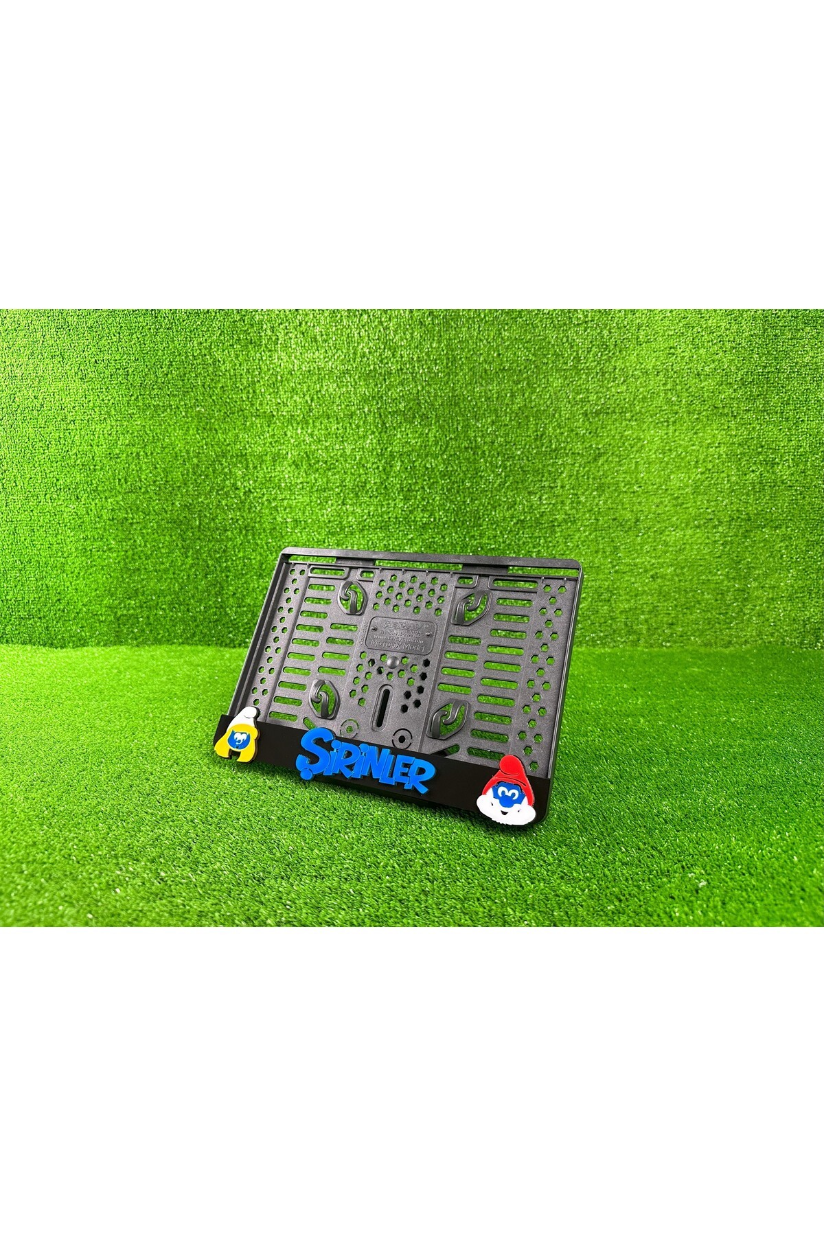 ŞİRİNLER 3D KABARTMALI PLEKSİ MOTOR PLAKALIĞI