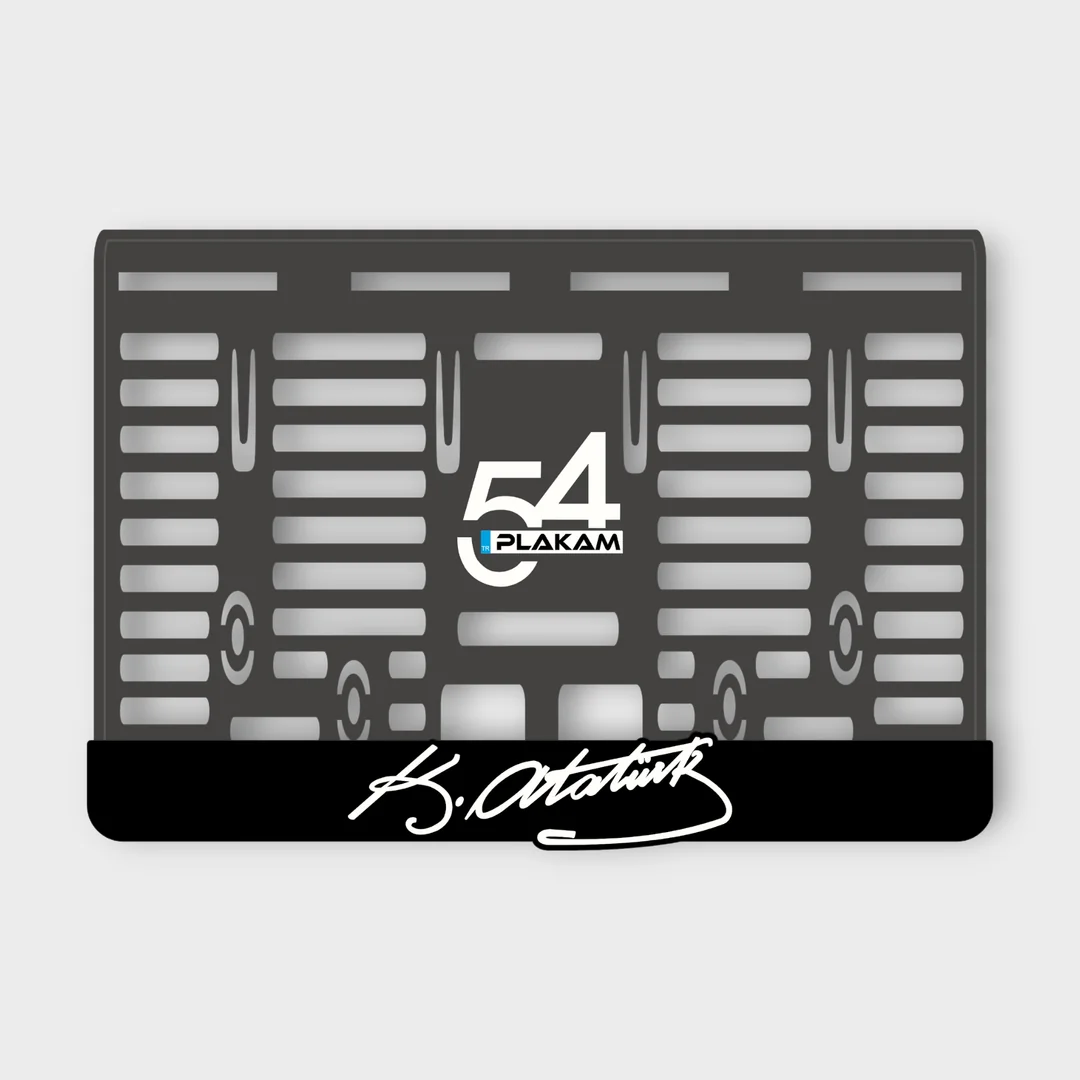 105 10プレート K. ATATÜRK İMZALI PLEKSİ MOTOR PLAKALIĞI