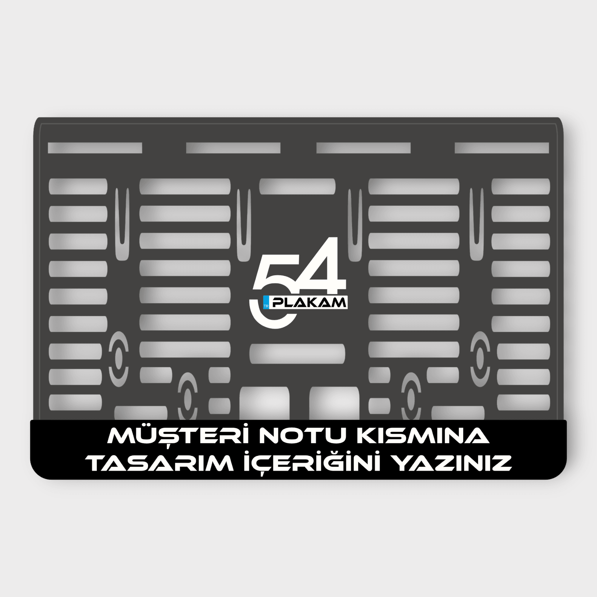 KİŞİYE ÖZEL TASARIM MOTOR PLAKALIĞI