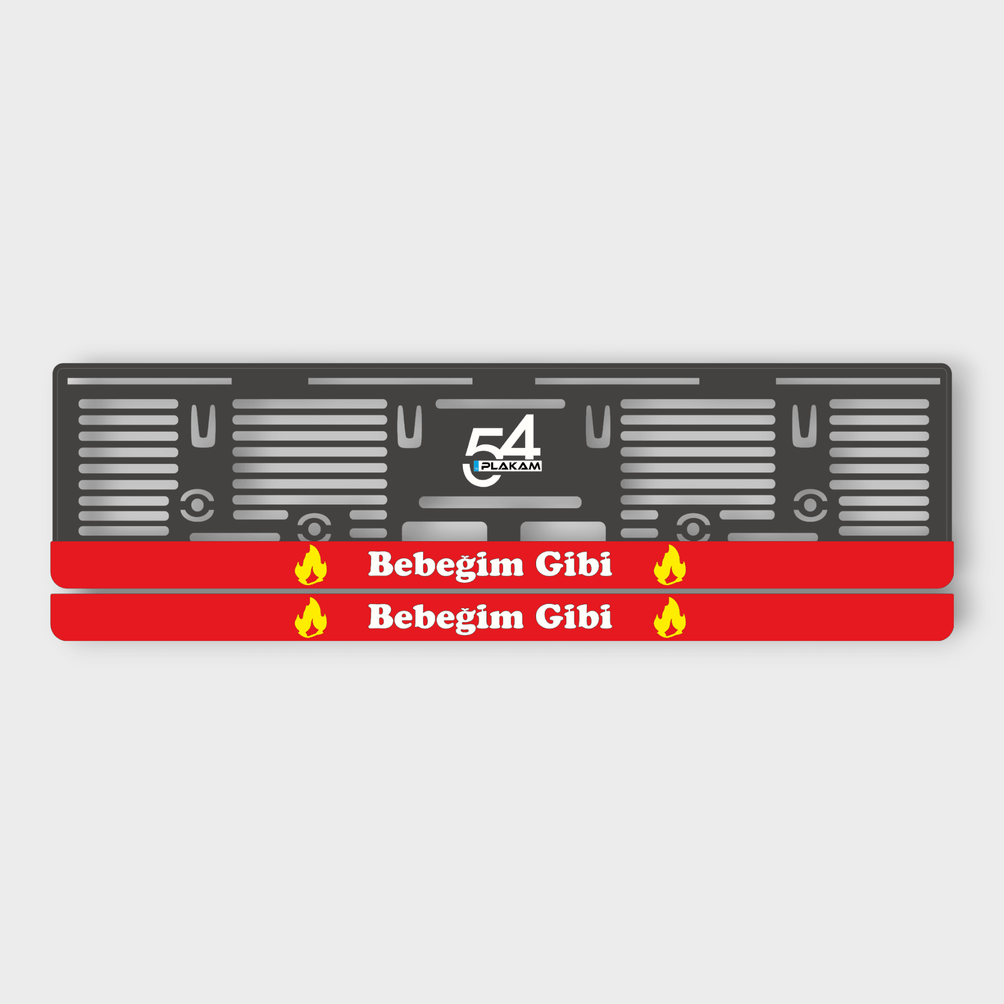 BEBEĞİM GİBİ 3D KABARTMALI PLEKSİ ARABA PLAKALIĞI