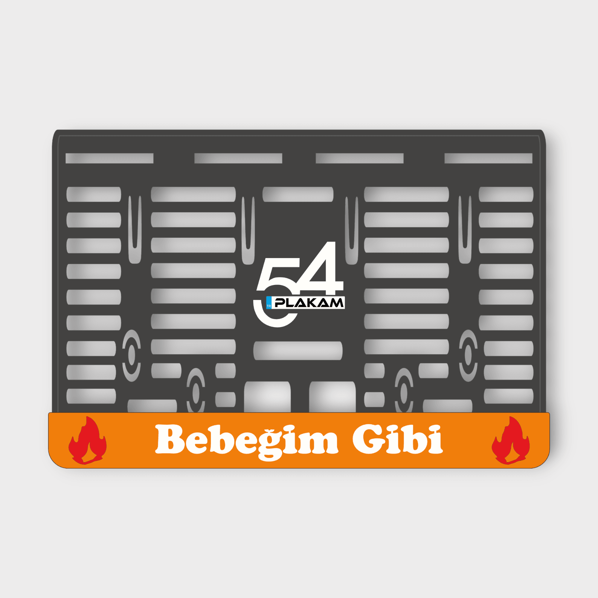 BEBEĞİM GİBİ MOTOR 3D KABARTMALI PLEKSİ PLAKALIĞI