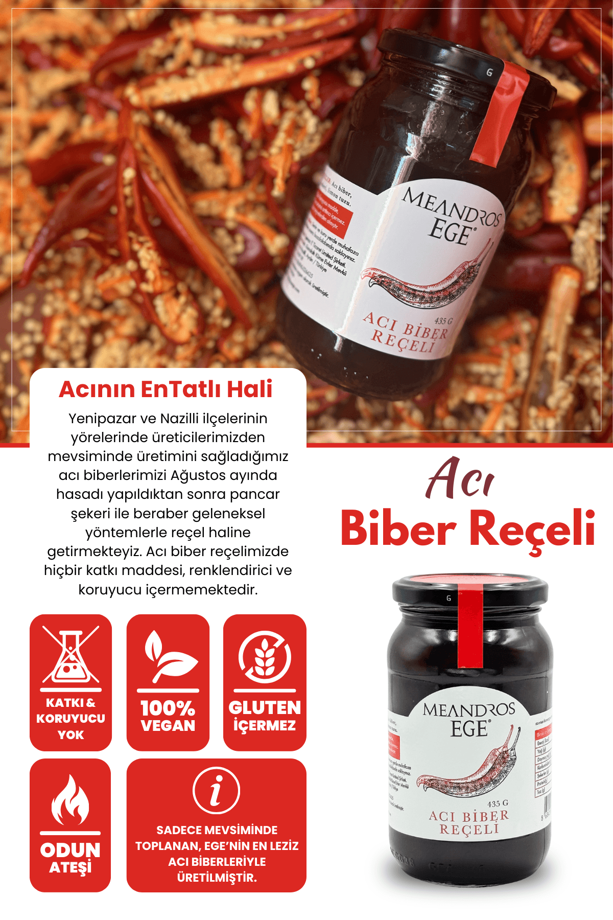 Acı Biber Reçeli 435 gr