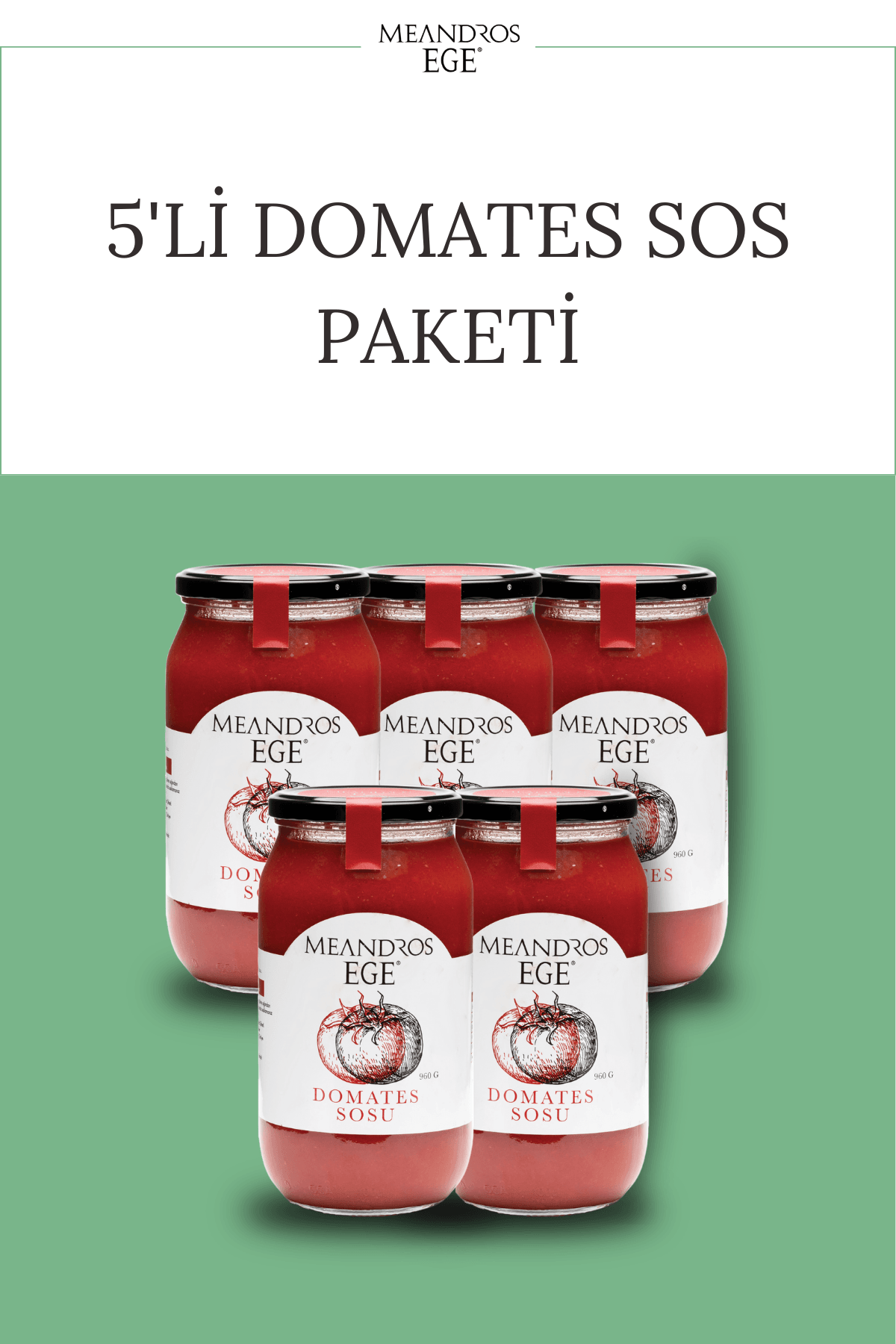 Domates Sos 960 gr - 5'li Paket