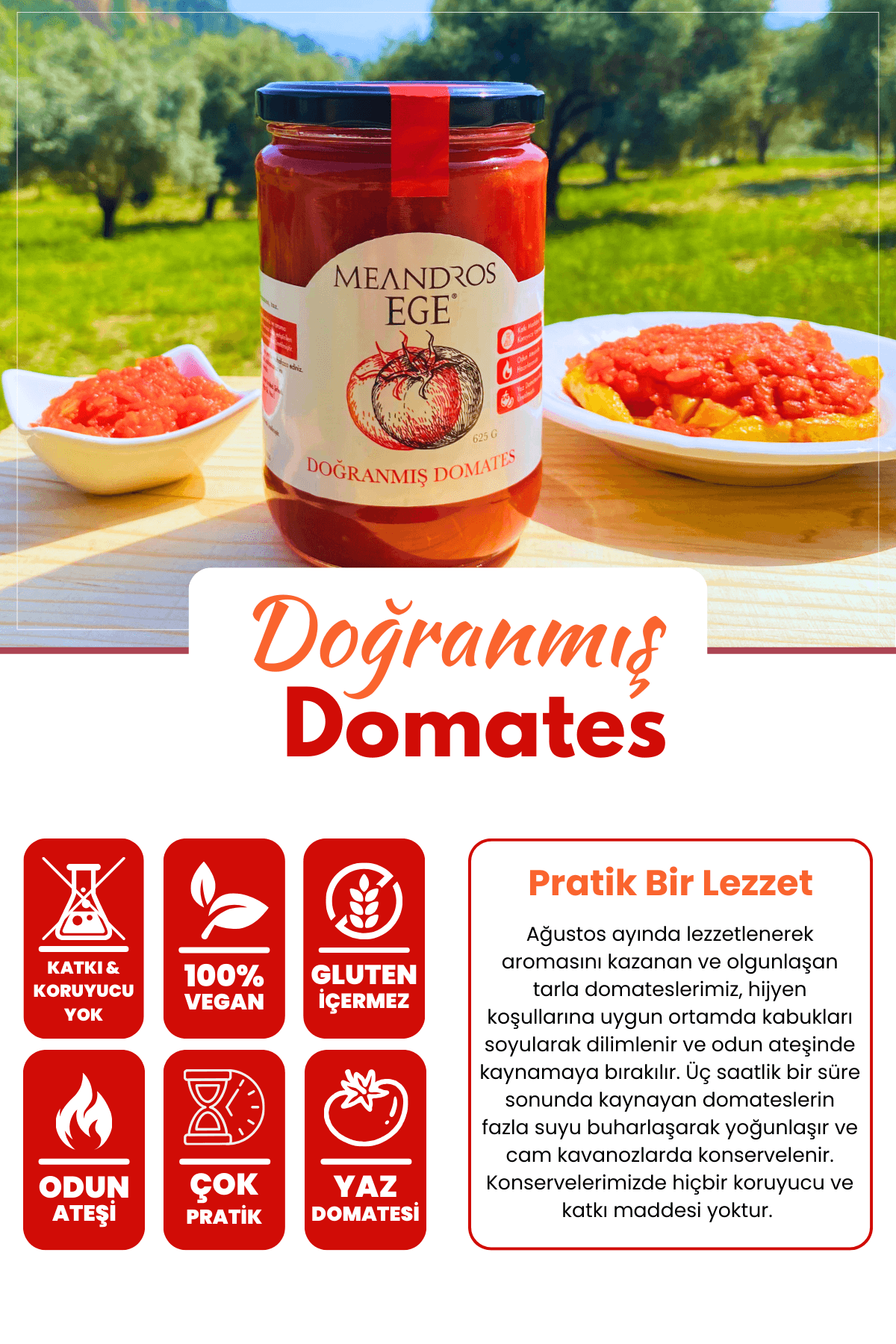 Doğranmış Domates 960 gr
