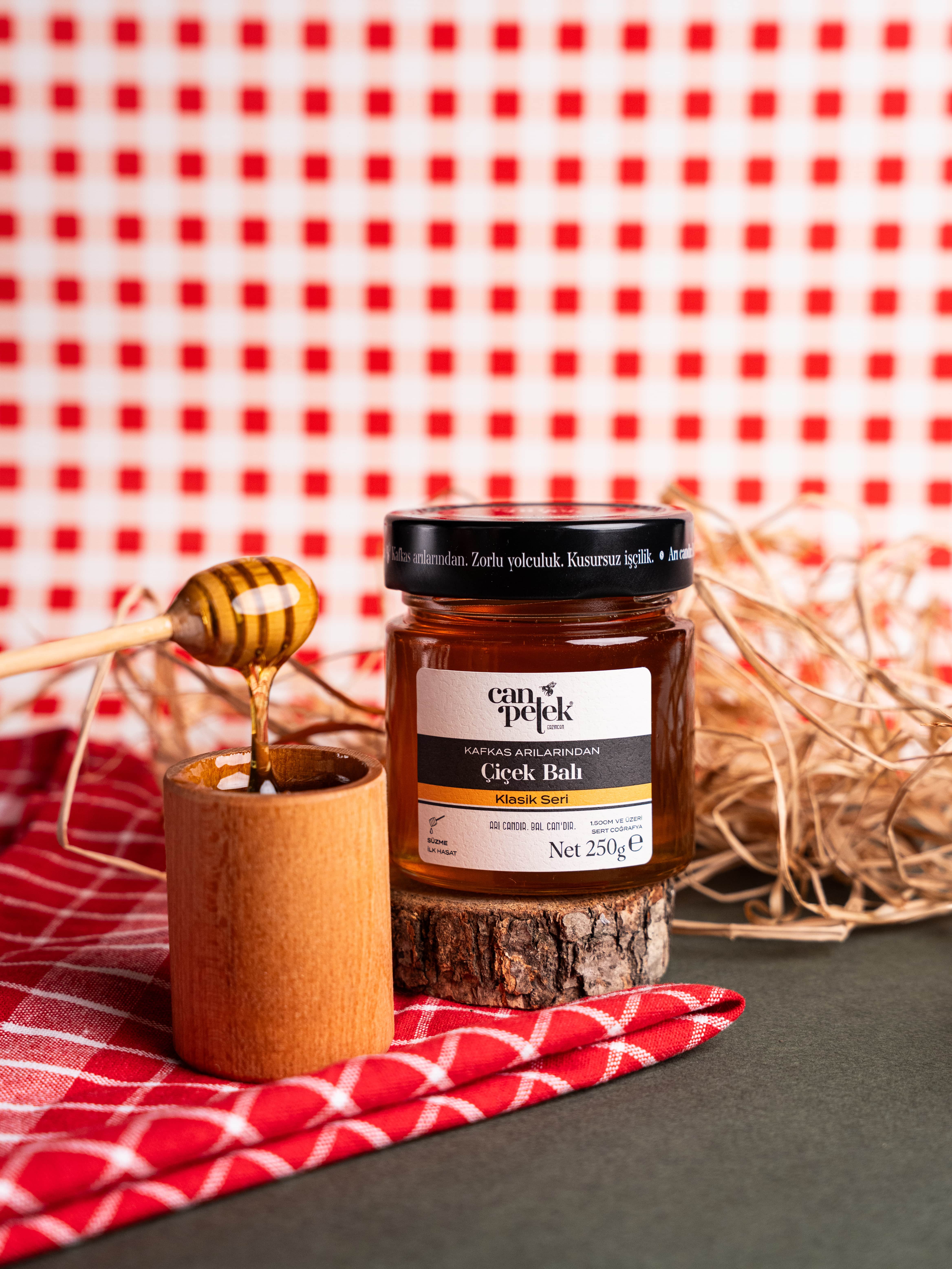 Canpetek Süzme Çiçek Balı Kavanoz 250 g