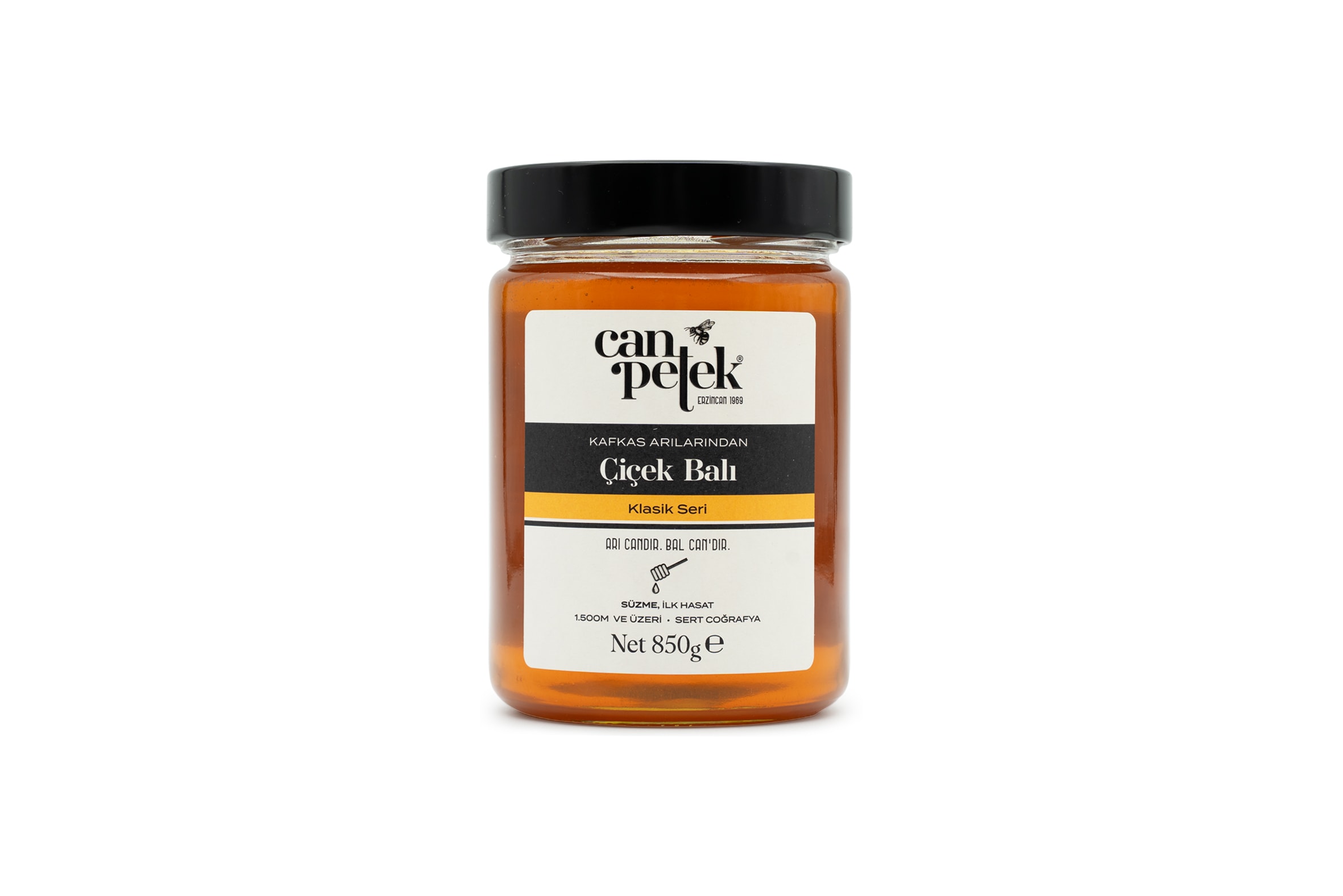 Canpetek Süzme Çiçek Balı Kavanoz 850 g