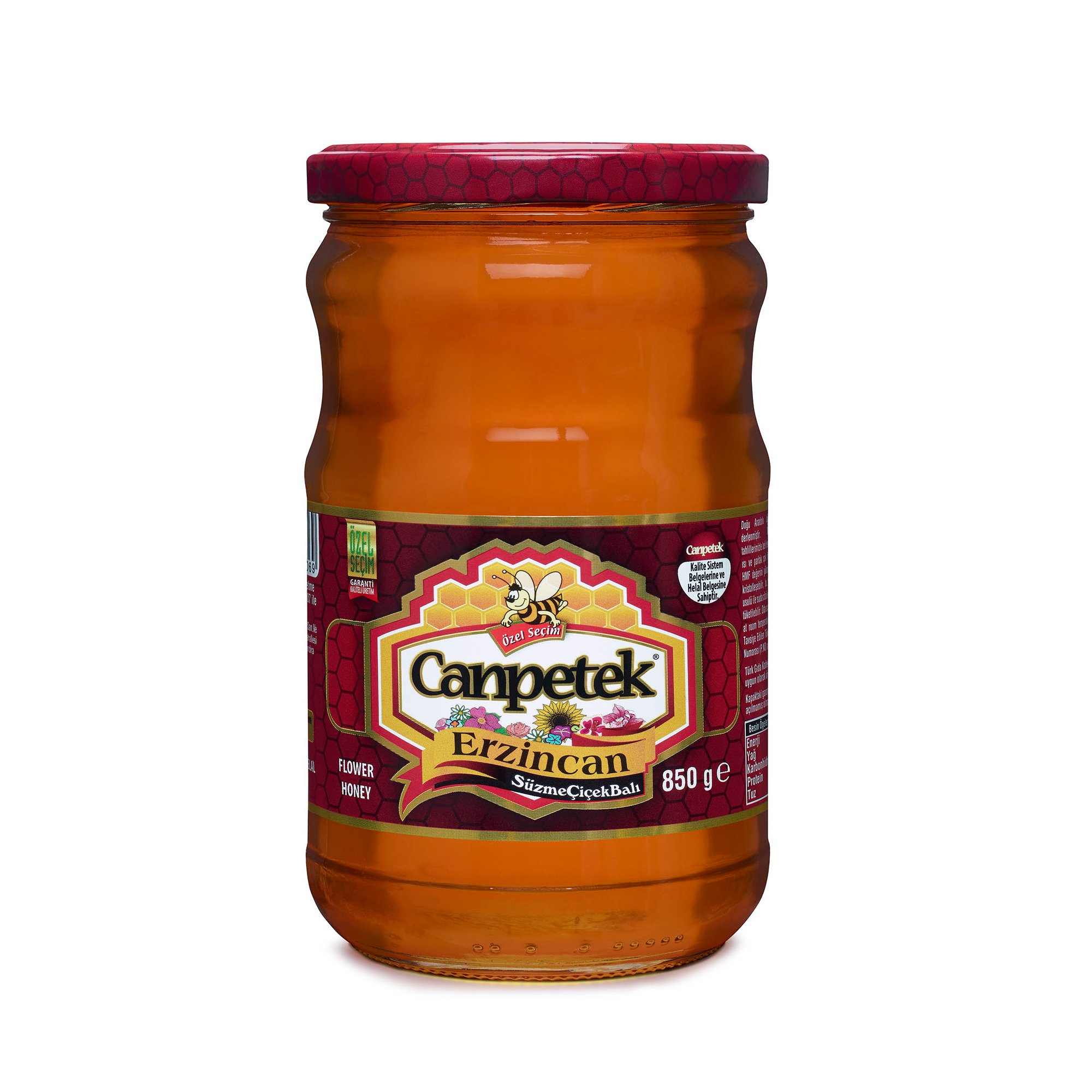 Canpetek Süzme Çiçek Balı Kavanoz 850 g