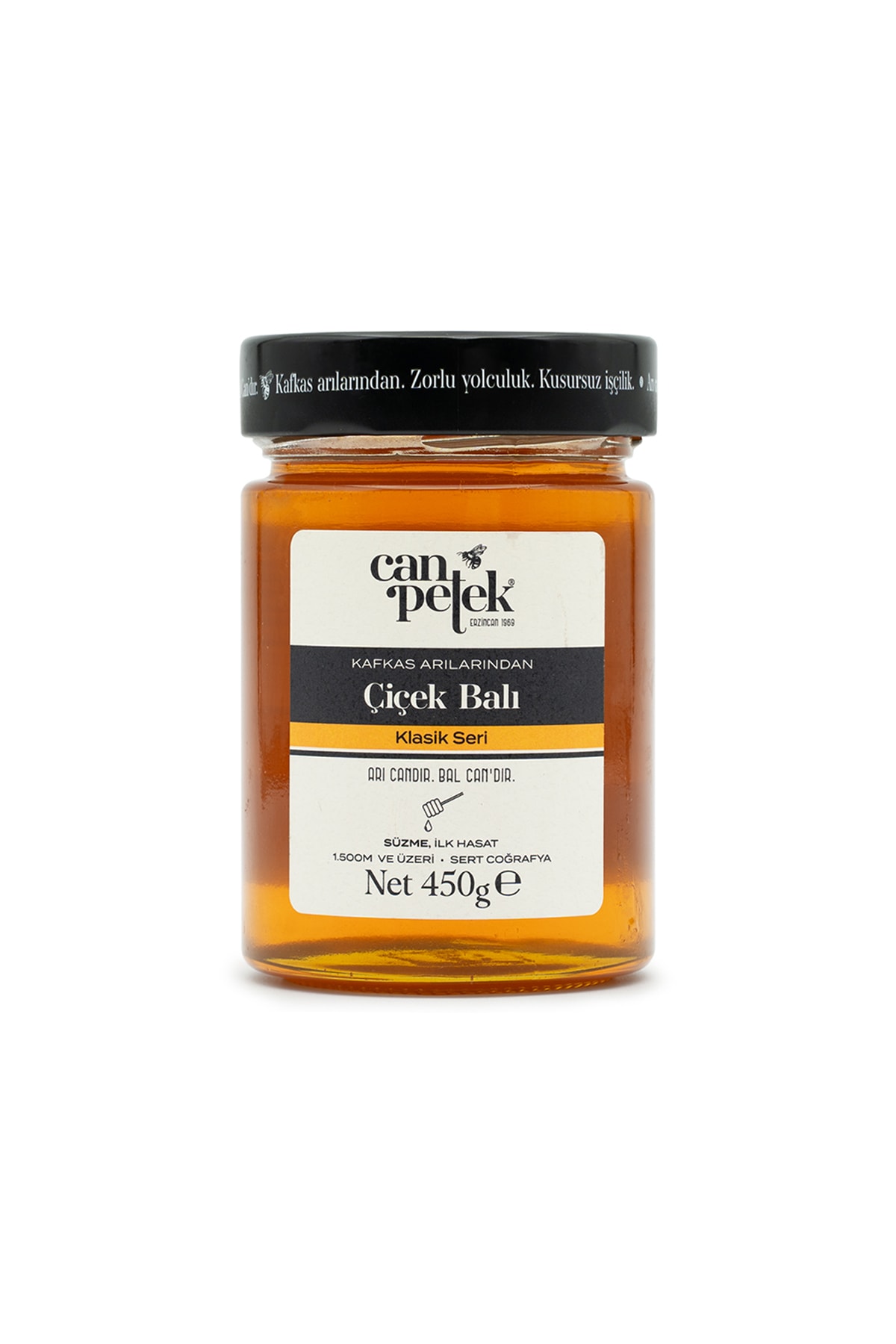 Canpetek Süzme Çiçek Balı Kavanoz 450G