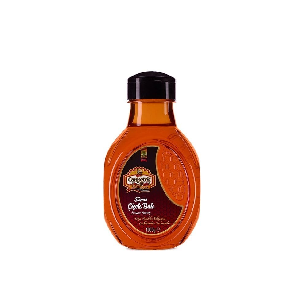 Canpetek Süzme Çiçek Balı Pet Matara 1000 g