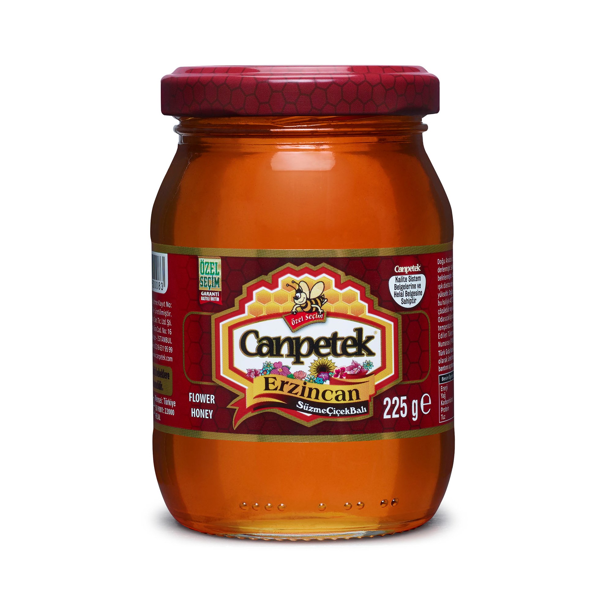 Canpetek Süzme Çiçek Balı Kavanoz 225 g