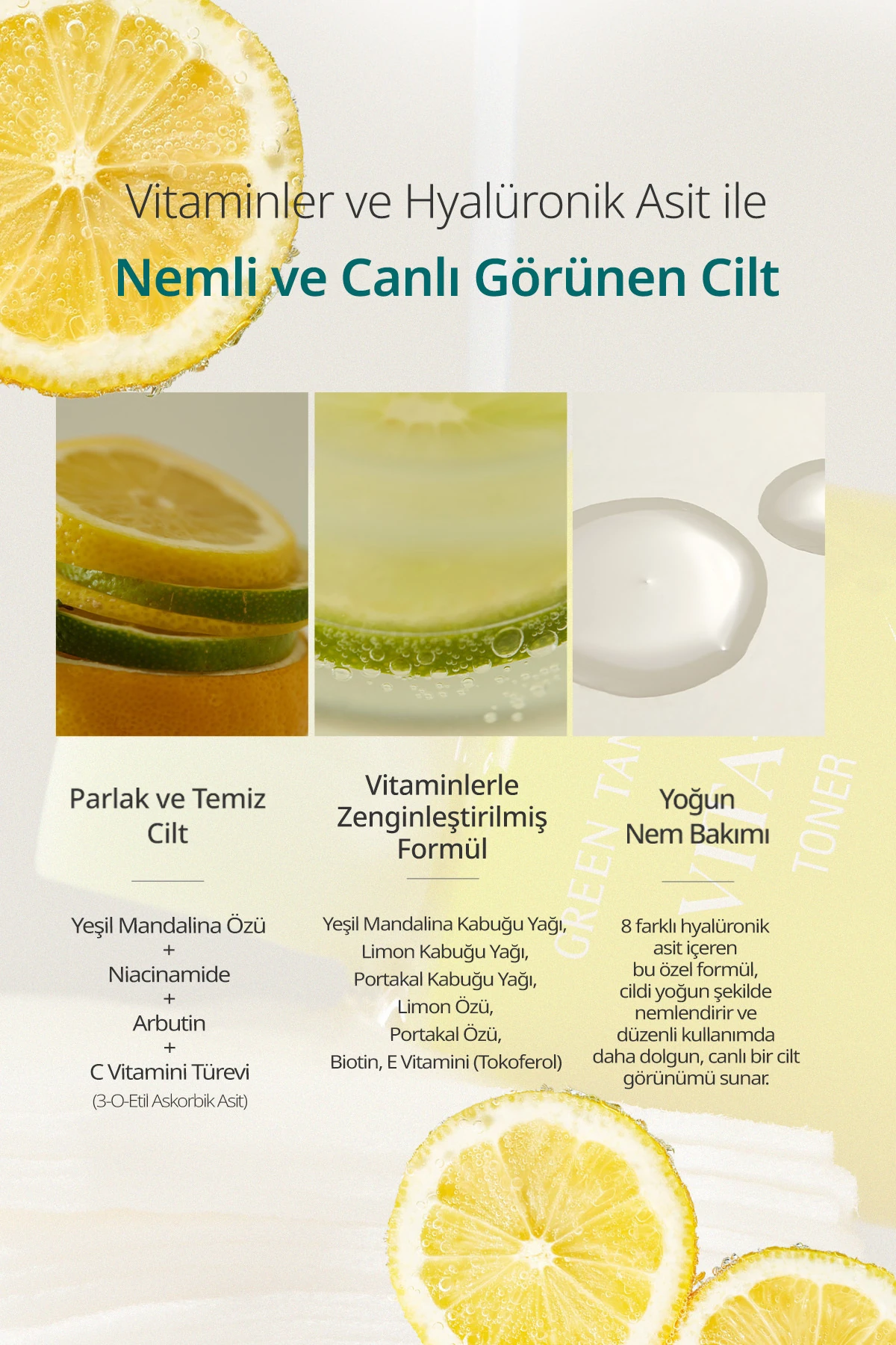 Green Tangerine Vita C Toner - Yeşil Mandalina Özlü Aydınlatıcı & Leke Karşıtı Tonik