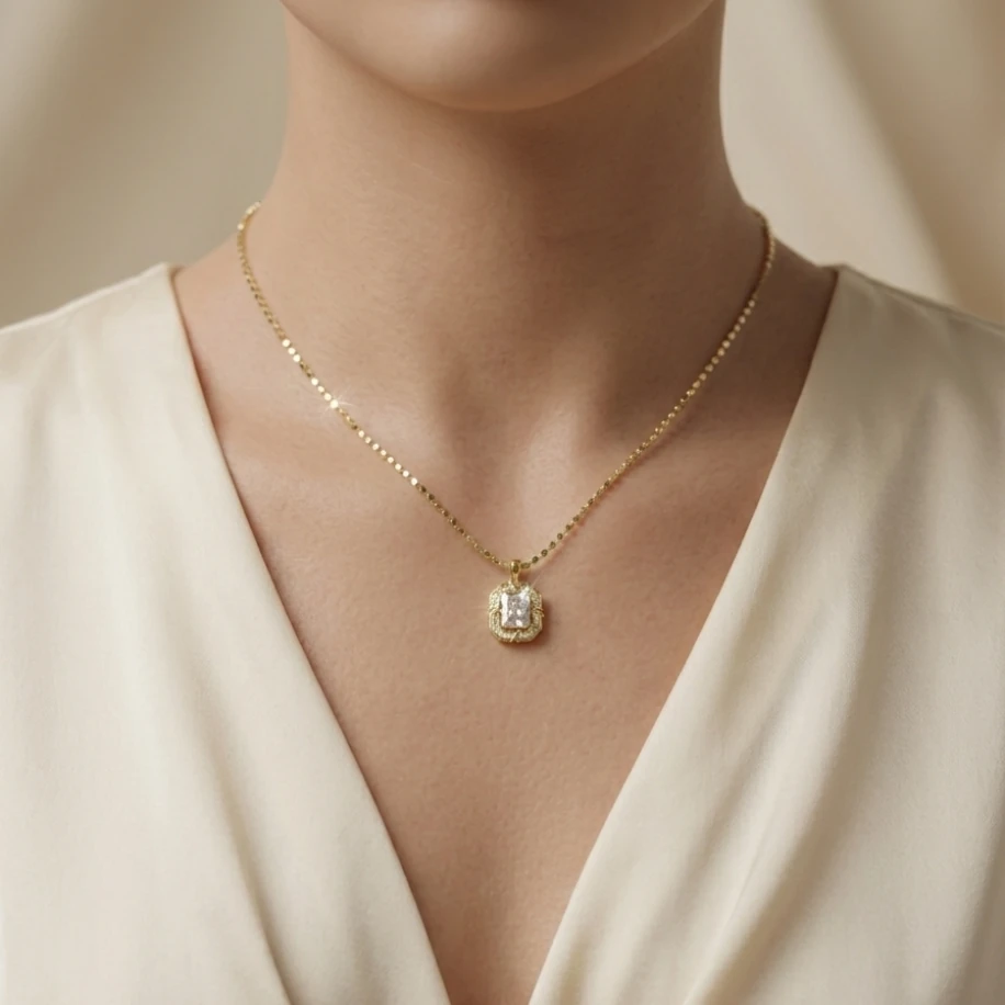 "Lumière" Çelik Kolye