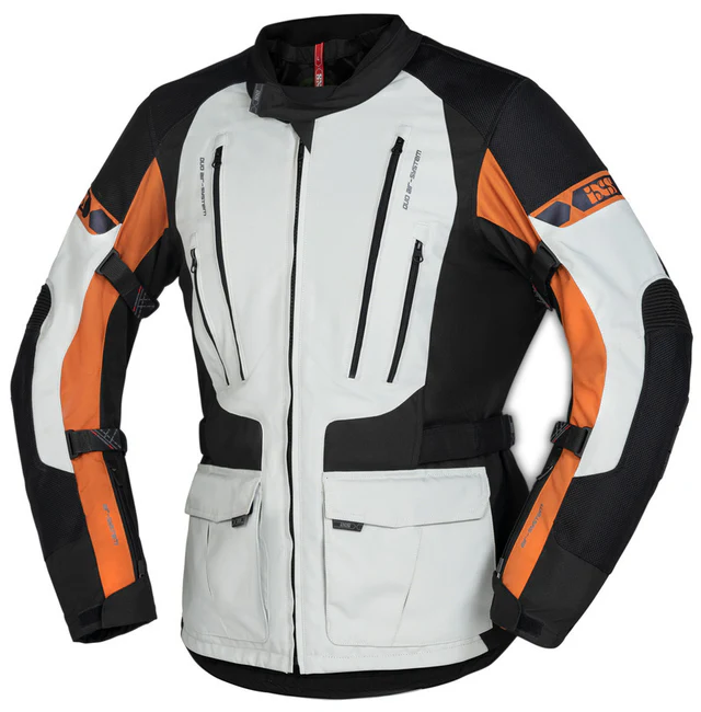 IXS Lennik-ST Tour Jacket - Black Light Grey Brown