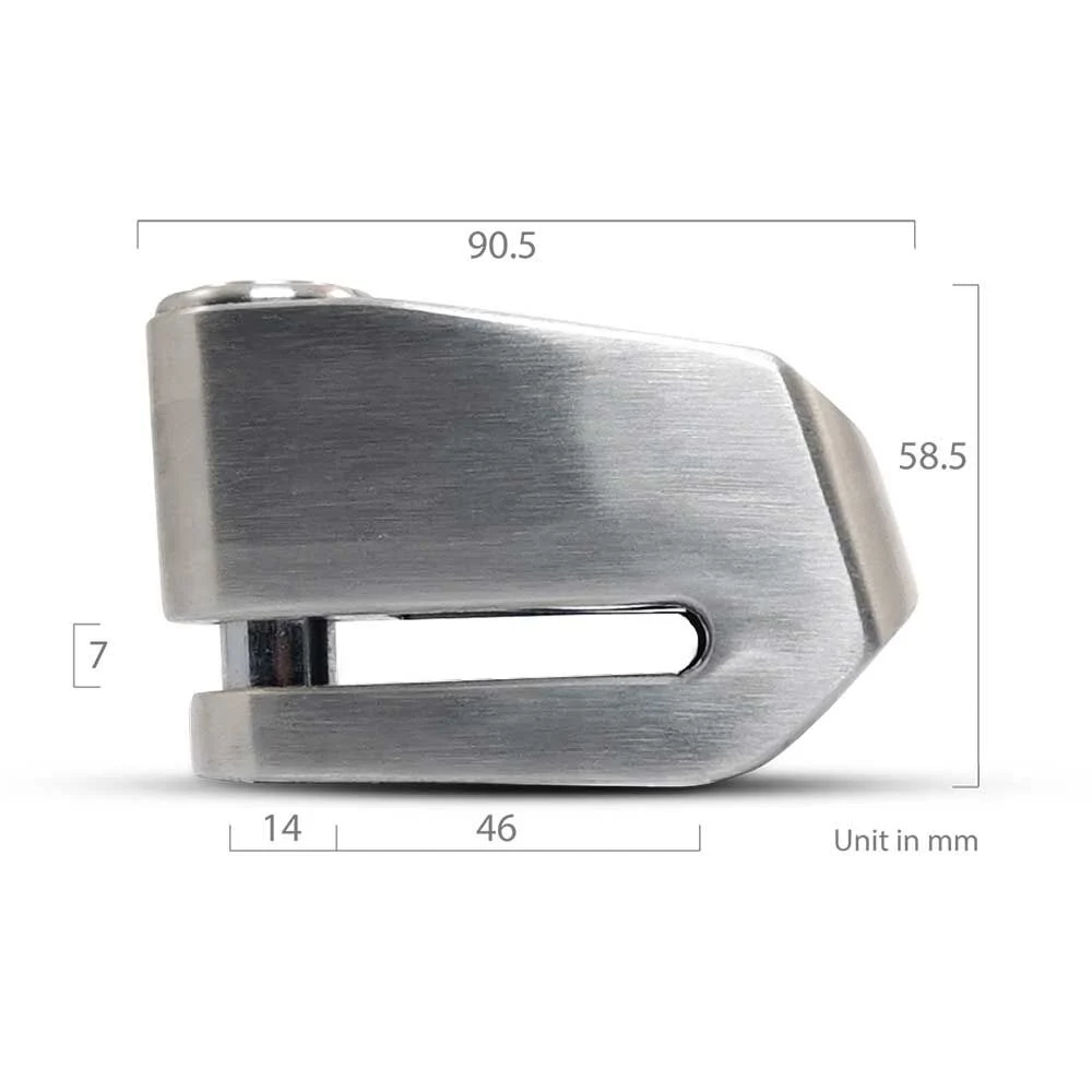 CRANNS VD14 Alarmlı Disk Kilidi Bluetooth App Kontrollü 304 Paslanmaz SRA Sertifikalı 14 mm