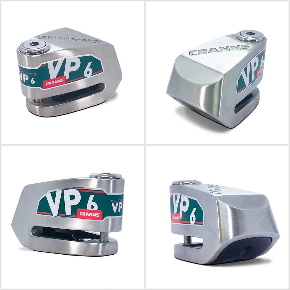 CRANNS VP6 Alarmlı Disk Kilidi Bluetooth App Kontrollü Motosiklet Bisiklet 304 Paslanmaz 6 mm
