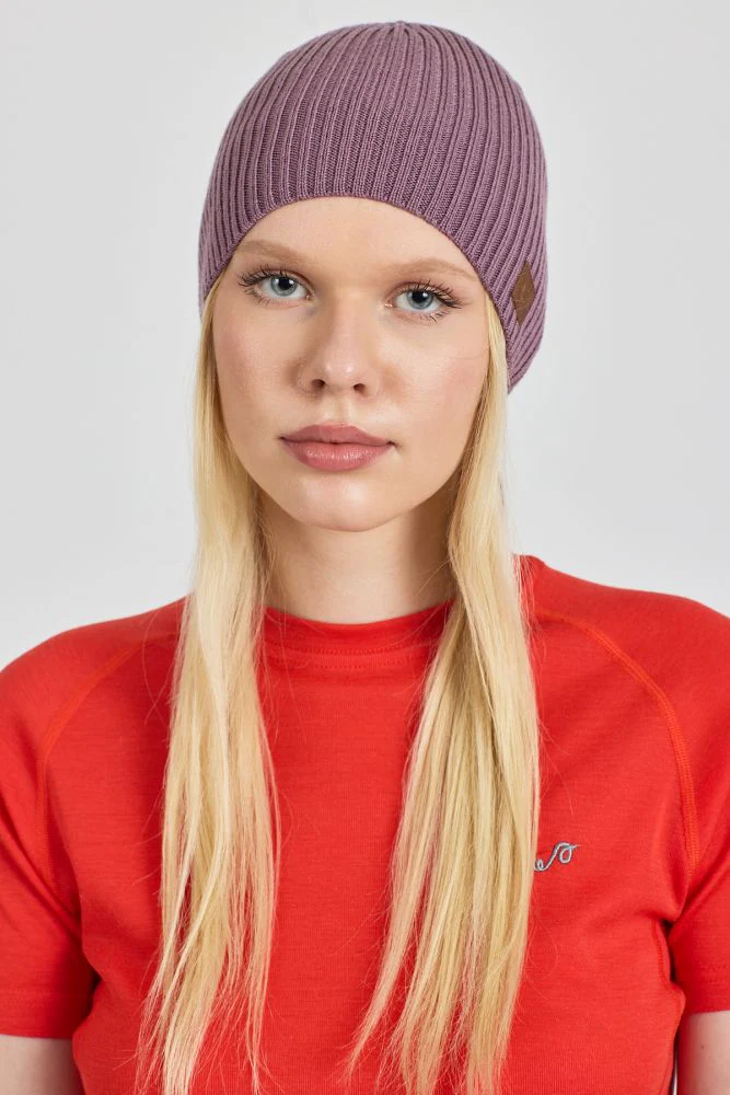 Wintry - %100 Merinos Yünü Violette Kalın Bere