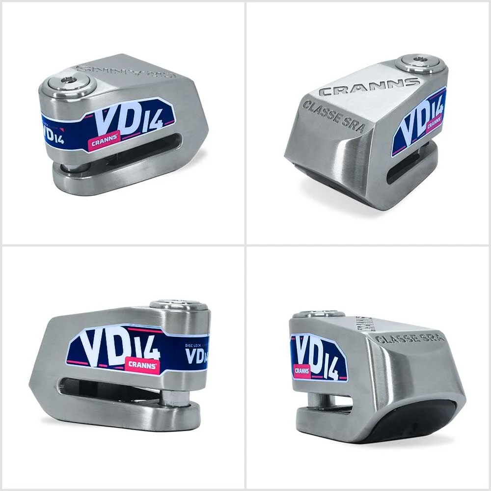 CRANNS VD14 Alarmlı Disk Kilidi Bluetooth App Kontrollü 304 Paslanmaz SRA Sertifikalı 14 mm
